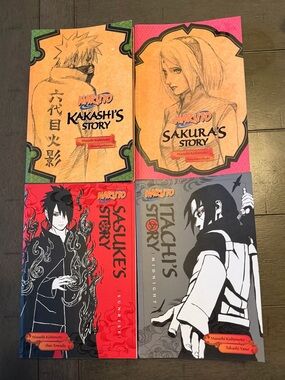 Naruto Character Story Set — Kakashi, Sakura, Sasuke, Itachi